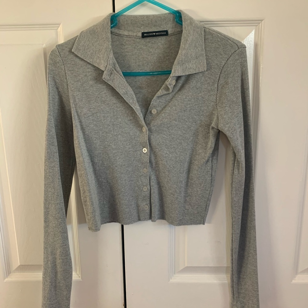 Gray brandy Melville long sleeve